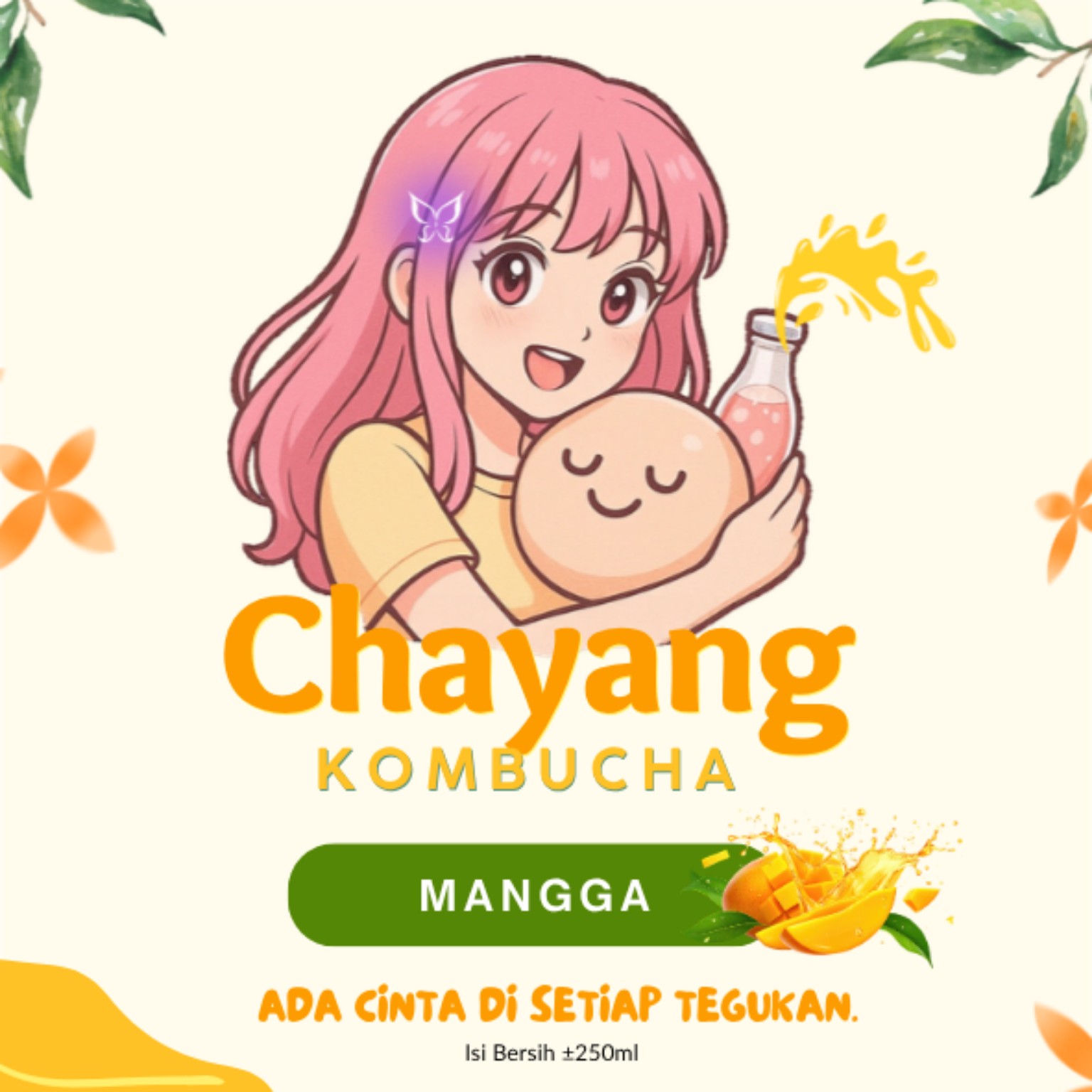 Botol Chayang Kombucha Mangga