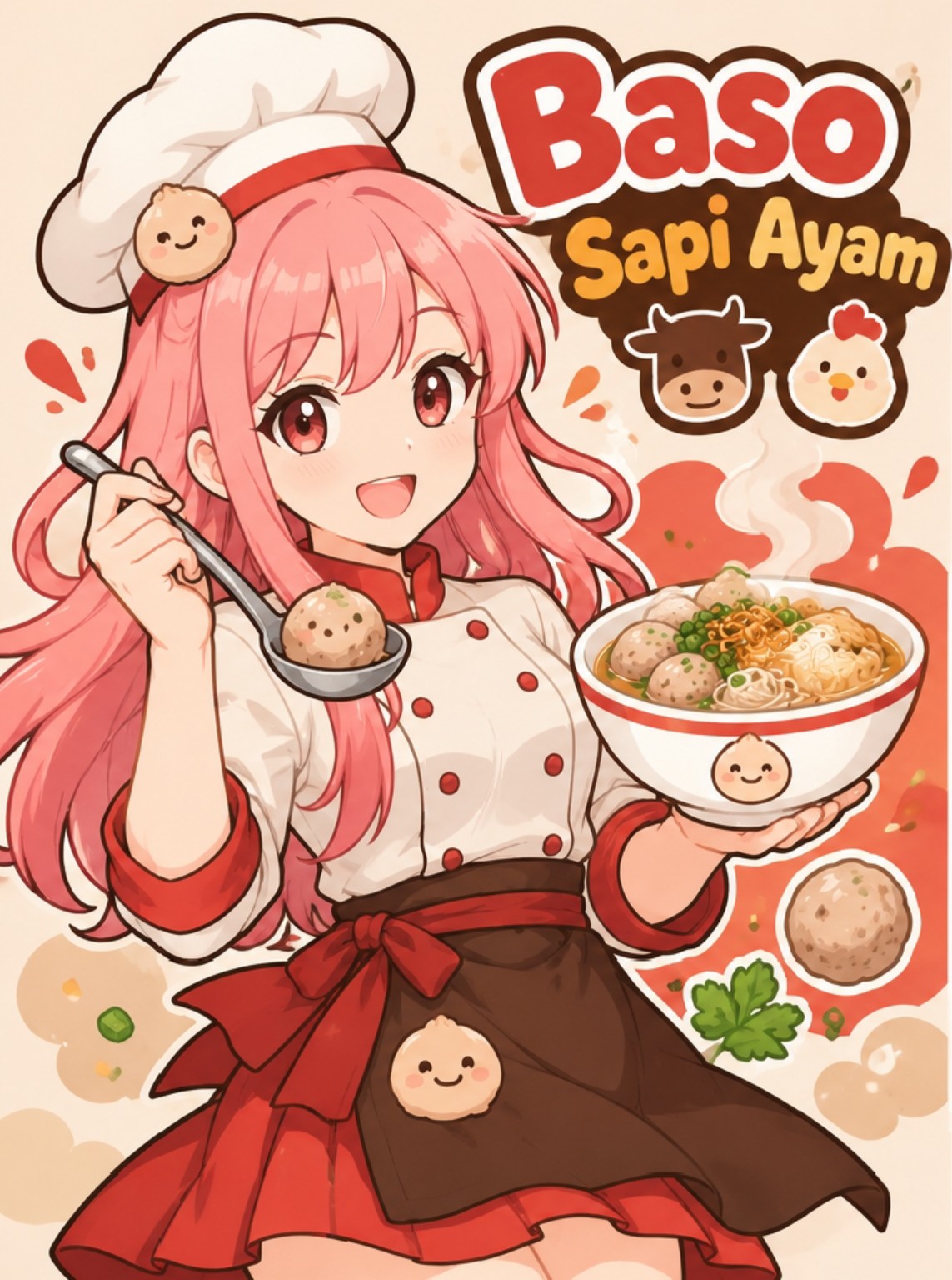 Maskot Baso Sapi Ayam Ayang